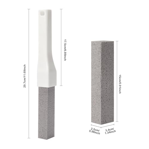 Pumice Stone Toilet Bowl Cleaner with Handle for Hard Water