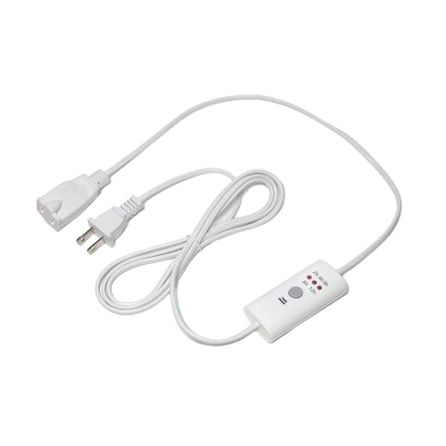 HUNANBANG Auto-Off Timer Switch for Wax Warmers & Small Appliances, White A