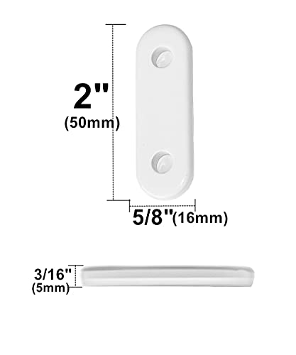 10 Pcs White Curtain Pendant Weights - 28g Each for Stability