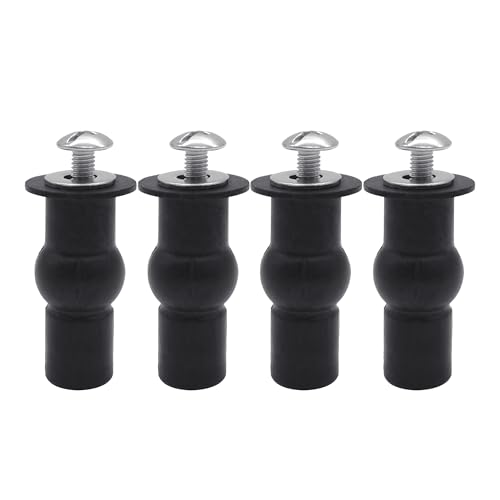 Quacc Universal Toilet Seat Hinge Screws - 4-Pack Top Mounting Fixings