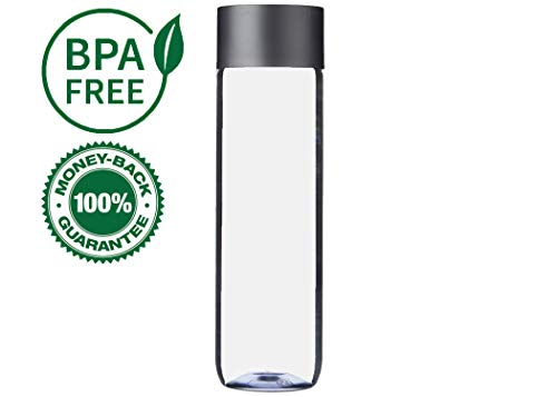400ml Reusable Plastic Juice Bottles with Black Caps - Leak Proof & Wide Mouth