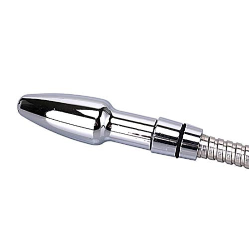 Professional Shower Enema Cleaning System with 59 Inch Hose - Silver