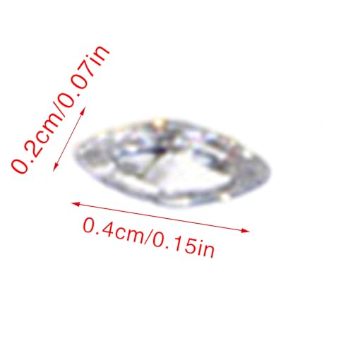 HEYZAKKA 50Pcs Mixed Zircon Crystal Nail Rhinestones Flatback 3D Gems