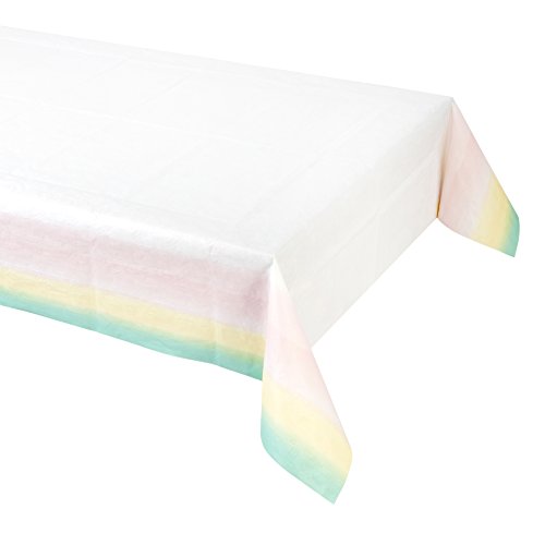 Pastel Pink Disposable Table Cover for Girls Birthday & Baby Shower