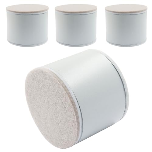 Piutouyar 4 Pcs Round Self-Adhesive Furniture Risers - 2.36 Inch Height