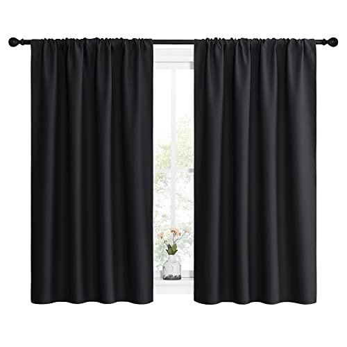 NICETOWN Blackout Curtains 42" x 54" - Thermal Insulating Drapes for Small Windows