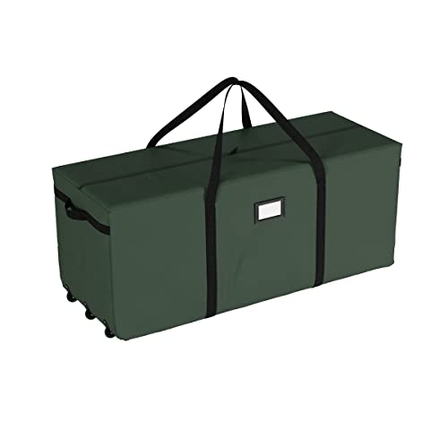 Christmas Tree Storage Bag with Wheels - Green, 59 x 21.75 x 24.5 Inches