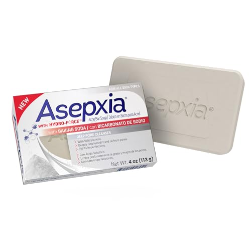 Asepxia Acne Treatment Bar Soap with Baking Soda and Salicylic Acid, 4 Oz