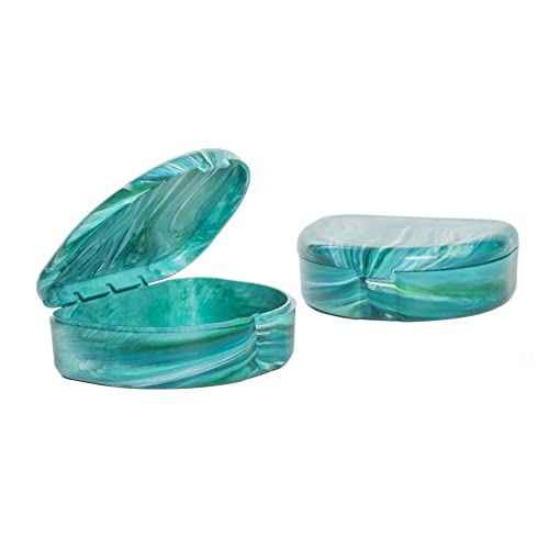 Blasting Health Designer Marble Retainer Case for Aligners & Mouth Guards