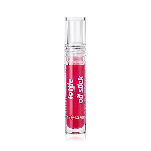 Lottie London Oil Slick Vegan Lip Oil Strawberry Dreams 0.12 fl oz