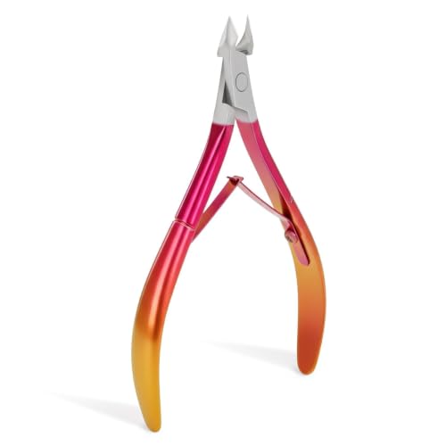 cmetta Cuticle Nipper - Professional Red Carbon Steel Nail Trimmer & Care Tool