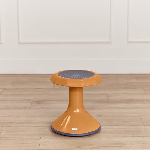 ECR4Kids ACE Active Core Engagement Wobble Stool, 15-Inch Seat Height, Flexible Seating, Orange