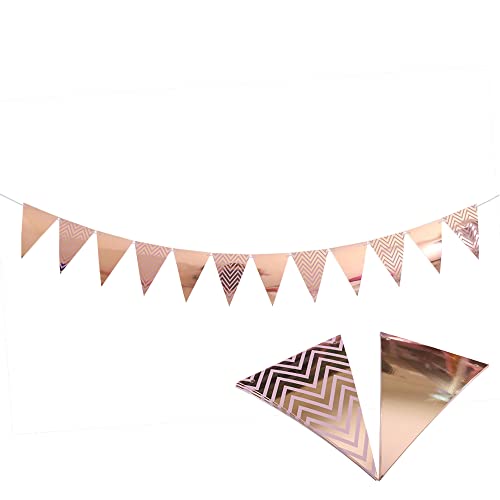 Rose Gold 24th Birthday Decoration Kit with Balloons & Banner