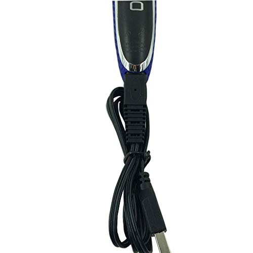INVODA USB Shaver Charger Cable for Men's Solo Body Trimmer with Brush