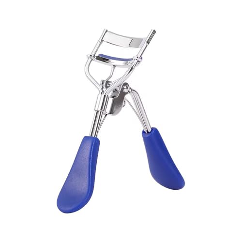 Jinshining Professional Blue Eyelash Curler with Ergonomic Handle
