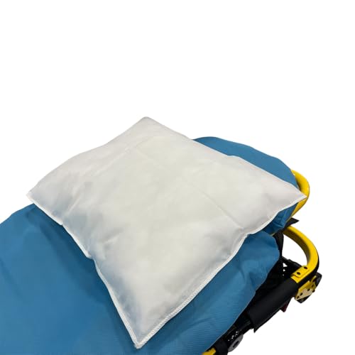 LIFESOFT Disposable Pillowcases, 20-Pack White Single-Use Envelope Closure