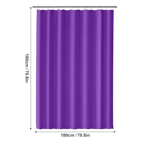 Timecity Waterproof Shower Curtain Liner with Magnets - 71x71 inch