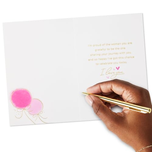 Hallmark Romantic Birthday Card for Her - Grateful to Share Your Journey
