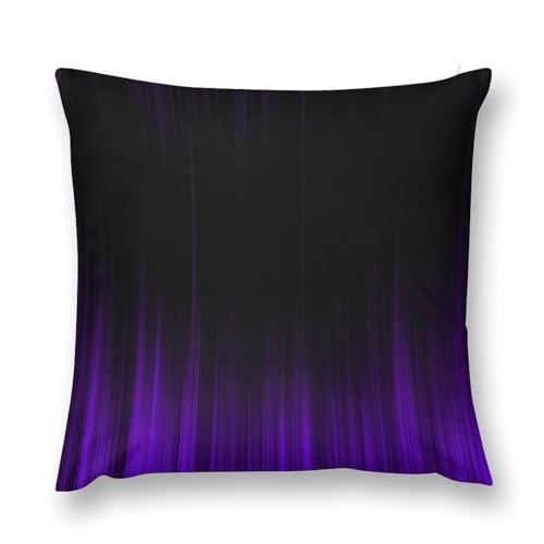 Purple Abstract Ombre Throw Pillow Cover, 12x12 Inch Soft Plush Cushion Case