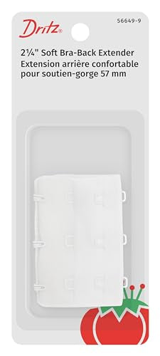 Dritz Soft Back White Bra Extender 2-1/4 Inch