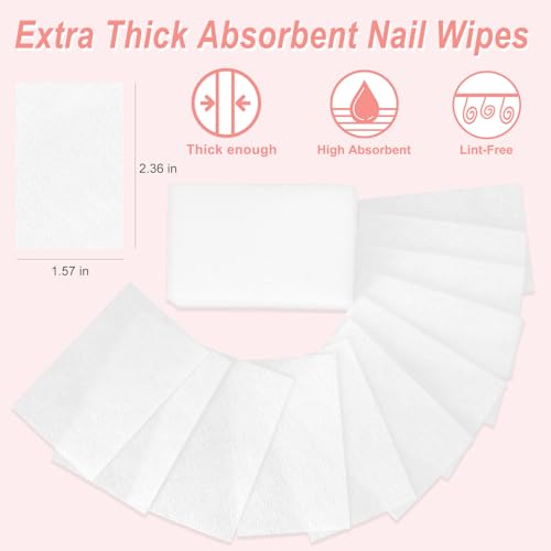 Eyxformula Lint-Free Nail Wipes 270 Pcs Gel Polish Removal Cotton Pads