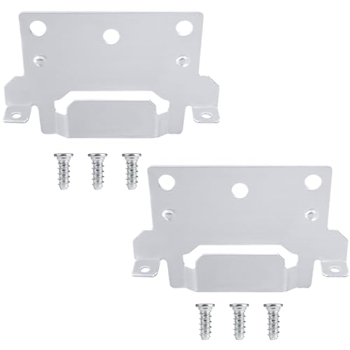 IKEA Bed Frame Mounting Plates Replacement Parts - 2 Plates & 6 Screws