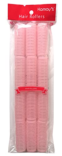 Kamay's Self-Grip Hair Rollers - 20mm Heatless Curler Set (12 Pack)