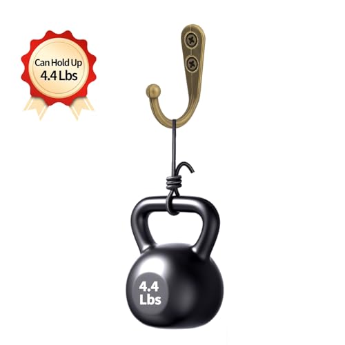 Bronze 20 Pcs Wall Mount Key Hooks - Zinc Alloy Utility Hangers