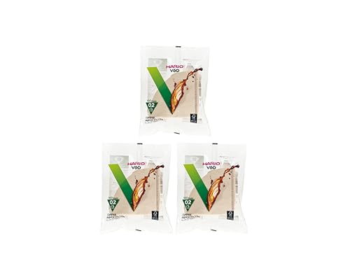 Hario V60 Paper Coffee Filters, Size 02 - 300 Natural Filters