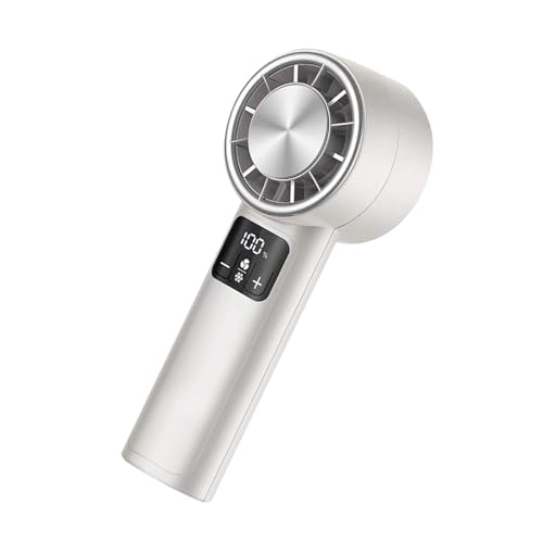 Poyiccot Portable Handheld Fan with Digital Display, 3000mAh Rechargeable, 1-199 Speed for Home, Office, Travel