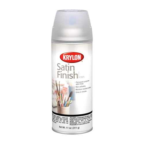 Krylon Satin Finish Clear Aerosol Spray - 11 oz Protective Coating