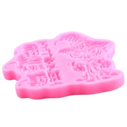 Halloween Witch & Pumpkin Silicone Fondant Molds for Baking
