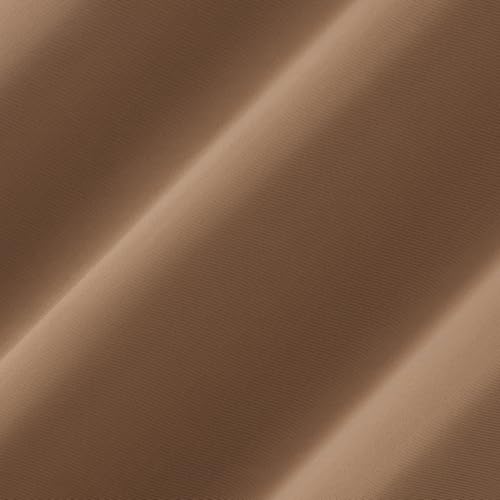 Sun Zero Easton Blackout Grommet Curtain Panel, Sunbaked Brown, 40" x 84"