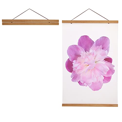 Aynoo Magnetic Poster Hanger Frame - Teak, 8x10 & 8x12 Sizes