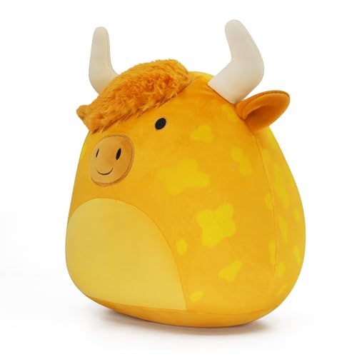 Highland Cow Plush Toy - Soft Cuddly Pillow for Kids & Collectors