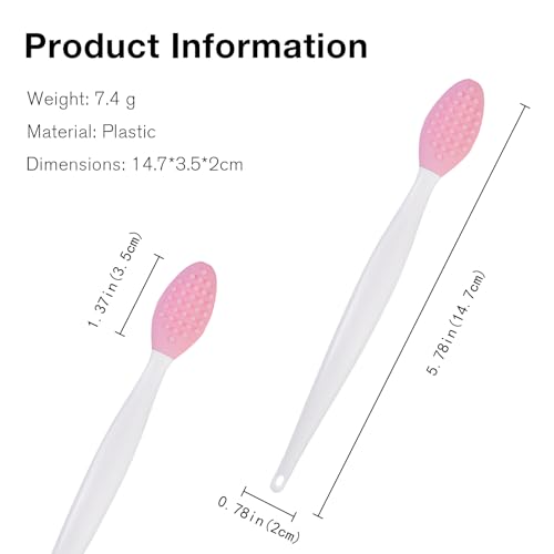 Kootinn 6 PCS Silicone Lip Scrub Brush Set - Double-Sided Exfoliating Tool