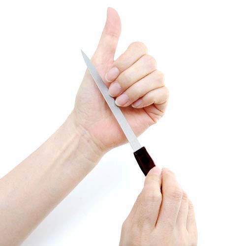 Pinkee's 6 Inch Stainless Steel Metal Nail File 2 Pack