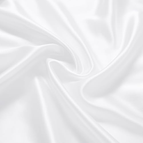 Horbaunal 2-Pack Satin Mini Crib Sheets for Pack n Play, White & Grey