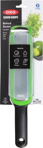 OXO Good Grips Zester & Grater - Precision Etched Blades for Effortless Citrus Zesting & Grating