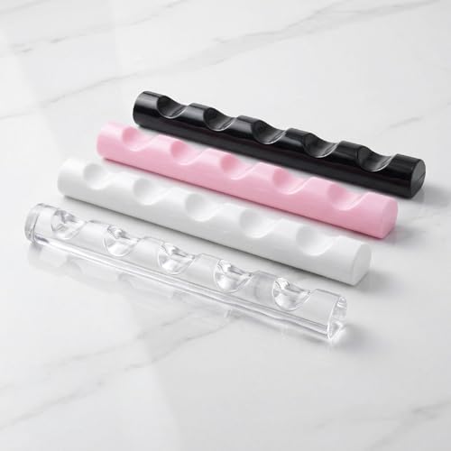 SmallCat 4 Pcs Acrylic Nail Art Brush Holder Stand Multi-Color