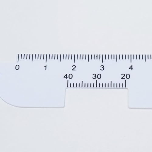 2Pcs White Pd Ruler Pupil Measurement Tool, Measuring Tool, Pupil Distance Meter Eye Ophthalmic, Distance Ruler, for Prescription Eyeglasses with Eye Care Tip