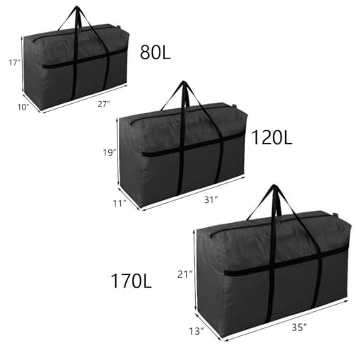 Extra-Large Storage Bag (45Gal) - Moisture Resistant, Double Zipper, Lightweight for Travel & Camping