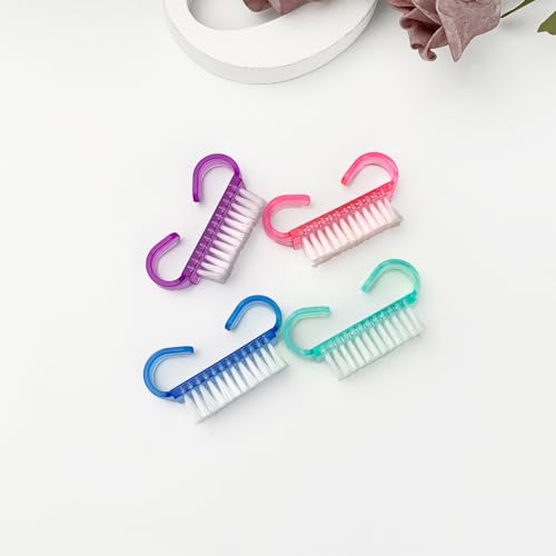 HANWER 16 Pack Handle Grip Nail Brushes Travel Size Fingernail Scrubbers