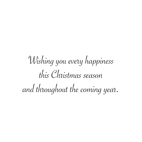Christmas Greeting Cards Set with Red Foil Lined Envelopes - 25 Pack