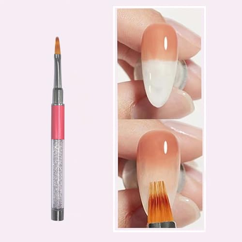 HZ Yihai Autumn 3Pcs Ombre Nail Brush & Sponge Pen Set for Gel Art