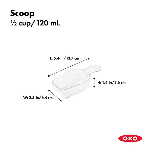 OXO Good Grips POP Container 1/2 Cup Measuring Scoop - BPA Free