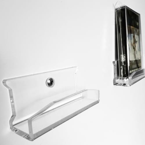 Arkorus Clear Acrylic Cassette Tape Wall Mount - Minimalist Floating Music Display