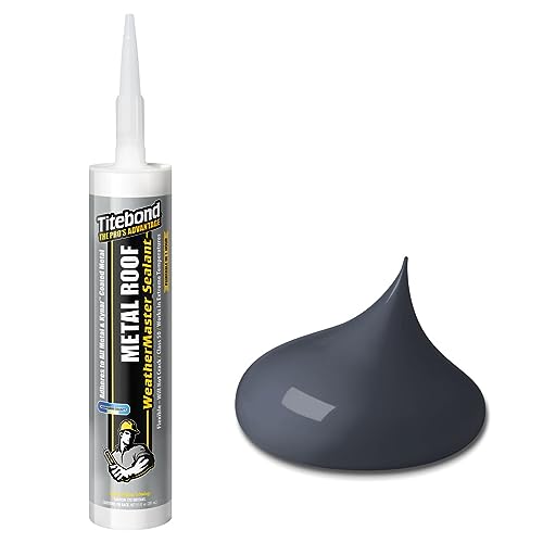 Titebond WeatherMaster Metal Roof Sealant, 9.5 oz. Cartridge, Black