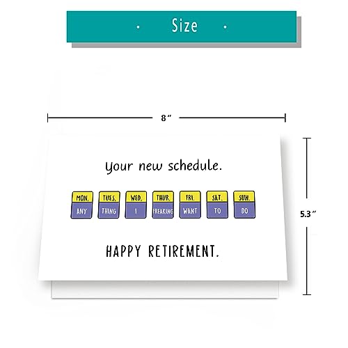 Funny Retirement Card for Him & Her - Humorous New Job Gift