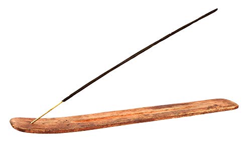 Handmade Wooden Incense Stick Holder - 10 Inch Ash Catcher